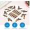 Omtech Wooden Keychain with Stainless Steel Ring